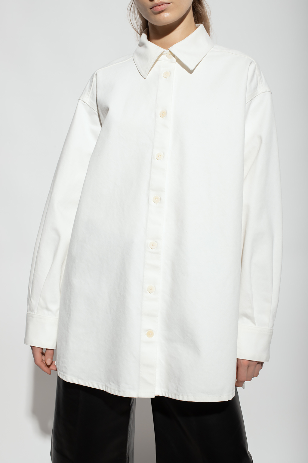 GenesinlifeShops FO White Frannie denim shirt The Row